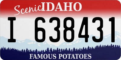 ID license plate I638431