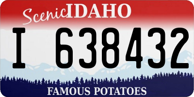 ID license plate I638432