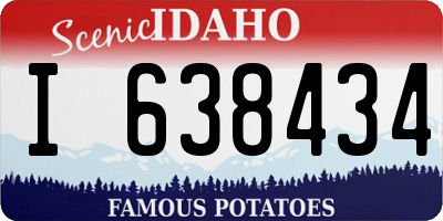 ID license plate I638434