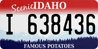 ID license plate I638436
