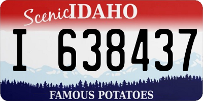 ID license plate I638437