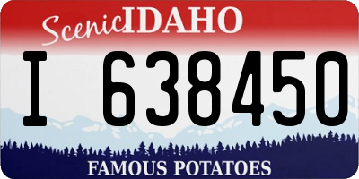 ID license plate I638450