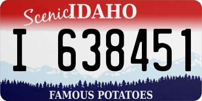 ID license plate I638451