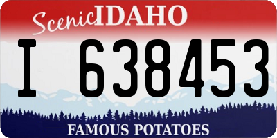ID license plate I638453