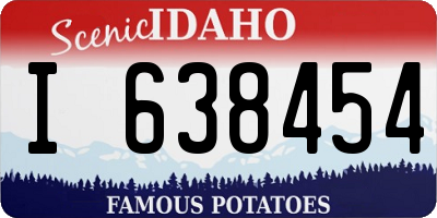ID license plate I638454