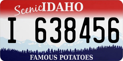 ID license plate I638456