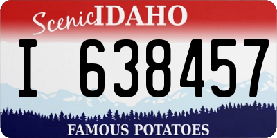 ID license plate I638457