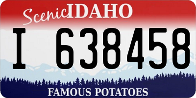 ID license plate I638458