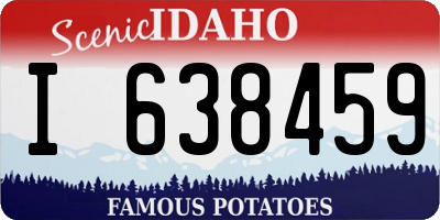 ID license plate I638459