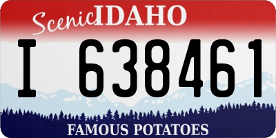 ID license plate I638461