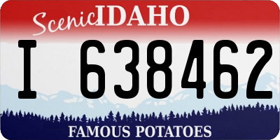 ID license plate I638462