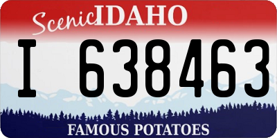 ID license plate I638463