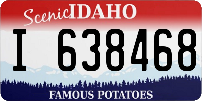 ID license plate I638468