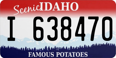 ID license plate I638470