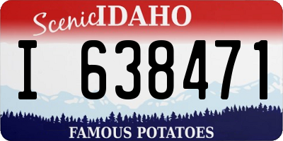 ID license plate I638471