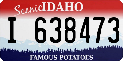 ID license plate I638473