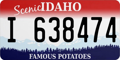 ID license plate I638474