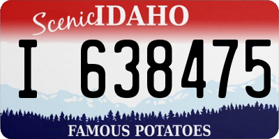 ID license plate I638475