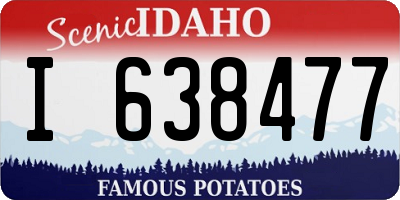 ID license plate I638477