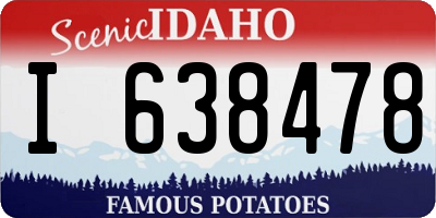 ID license plate I638478