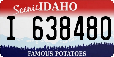 ID license plate I638480