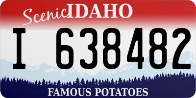 ID license plate I638482