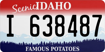 ID license plate I638487