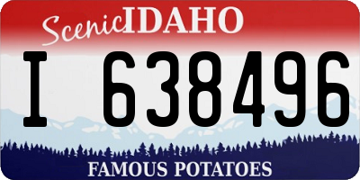 ID license plate I638496