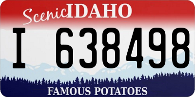 ID license plate I638498
