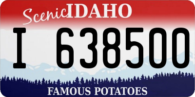 ID license plate I638500