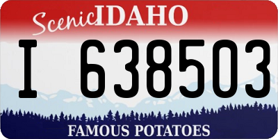 ID license plate I638503