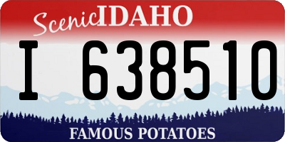 ID license plate I638510