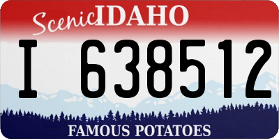 ID license plate I638512