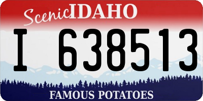 ID license plate I638513