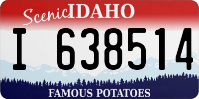 ID license plate I638514