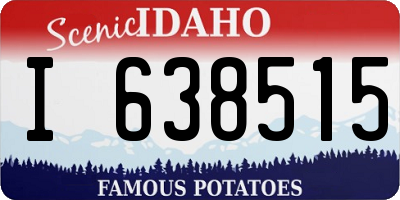ID license plate I638515