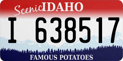 ID license plate I638517