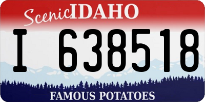 ID license plate I638518