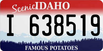 ID license plate I638519