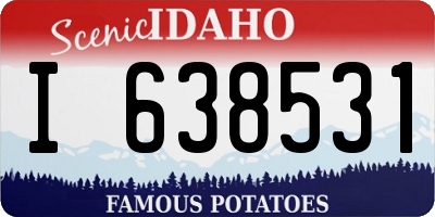 ID license plate I638531