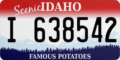 ID license plate I638542