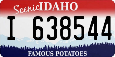 ID license plate I638544