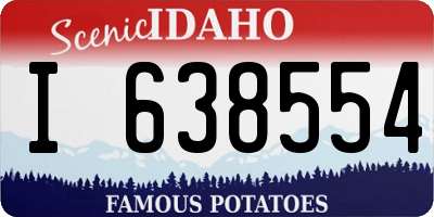 ID license plate I638554