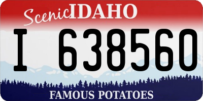 ID license plate I638560