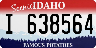 ID license plate I638564