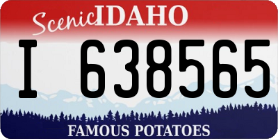 ID license plate I638565