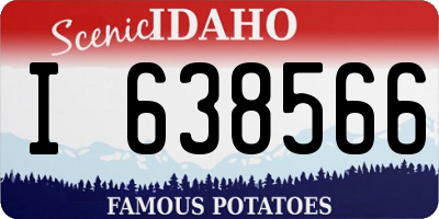 ID license plate I638566