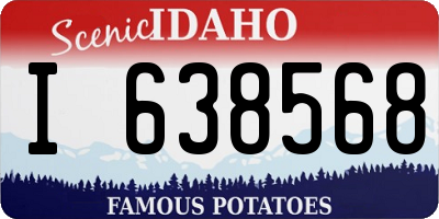 ID license plate I638568