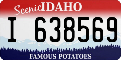 ID license plate I638569
