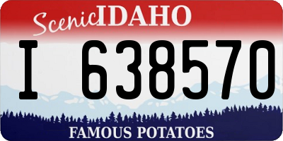 ID license plate I638570